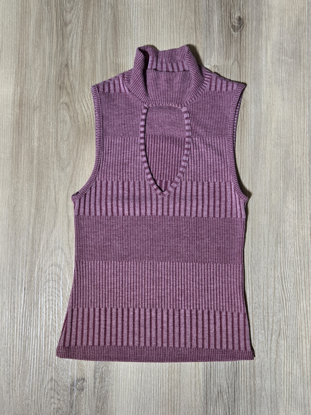 Ribbed Mock Neck Tank